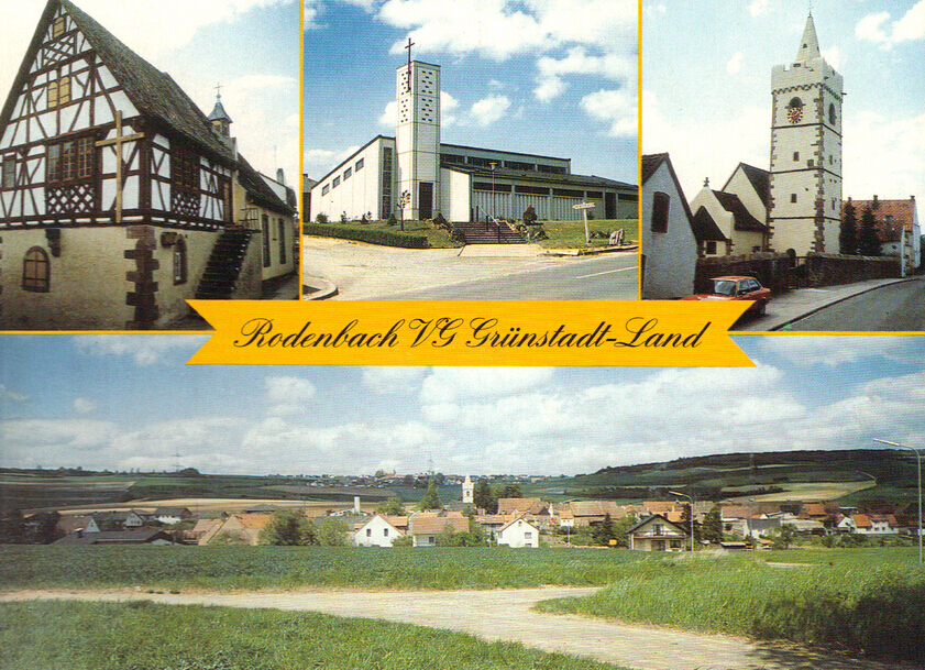 Postkarte aus Rodenbach aus dem Jahr 1970